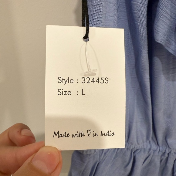 Elegant Blue Ruffle Top - Picture 2 of 3